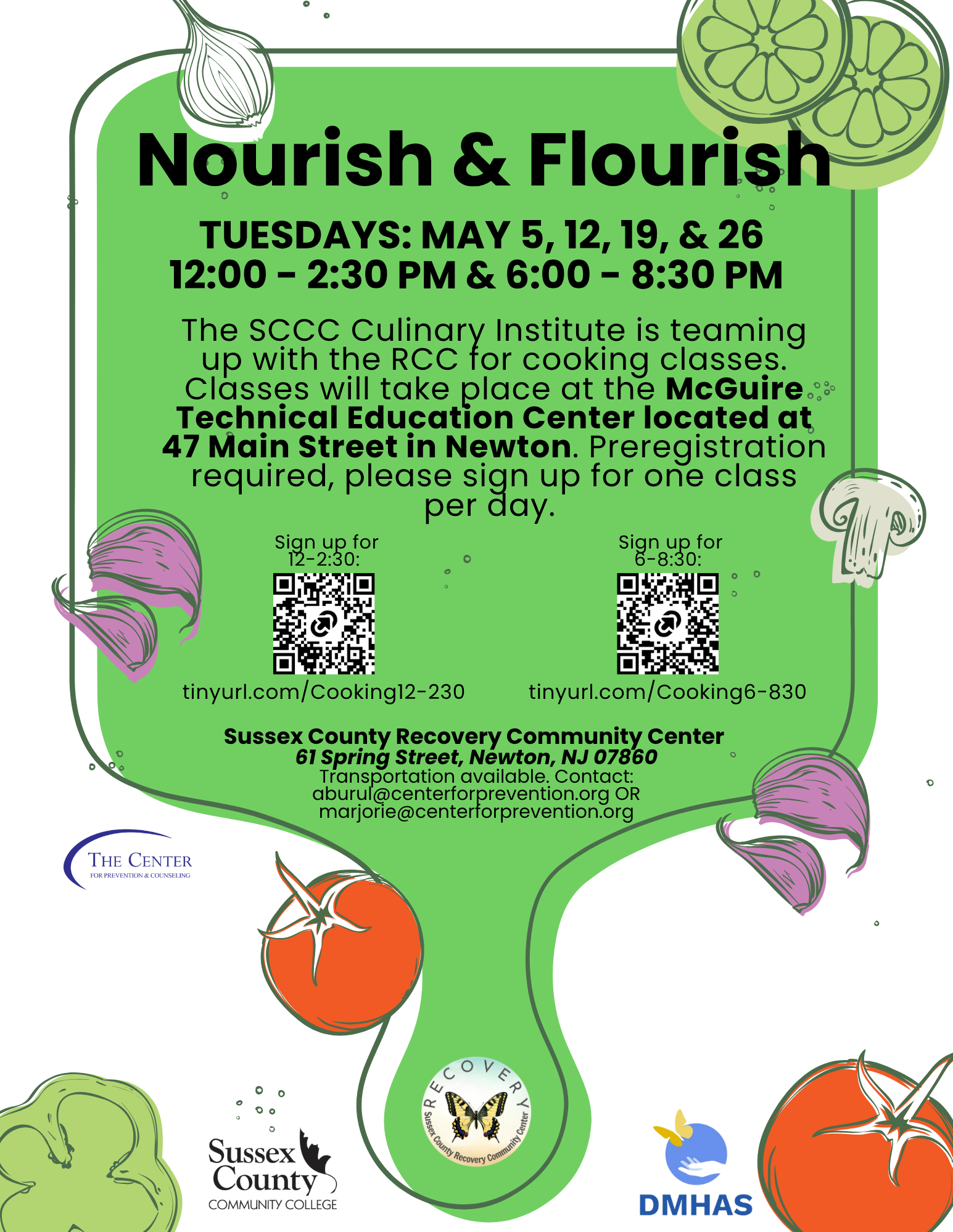 Nourish and Flourish: Cooking Class 6-8:30